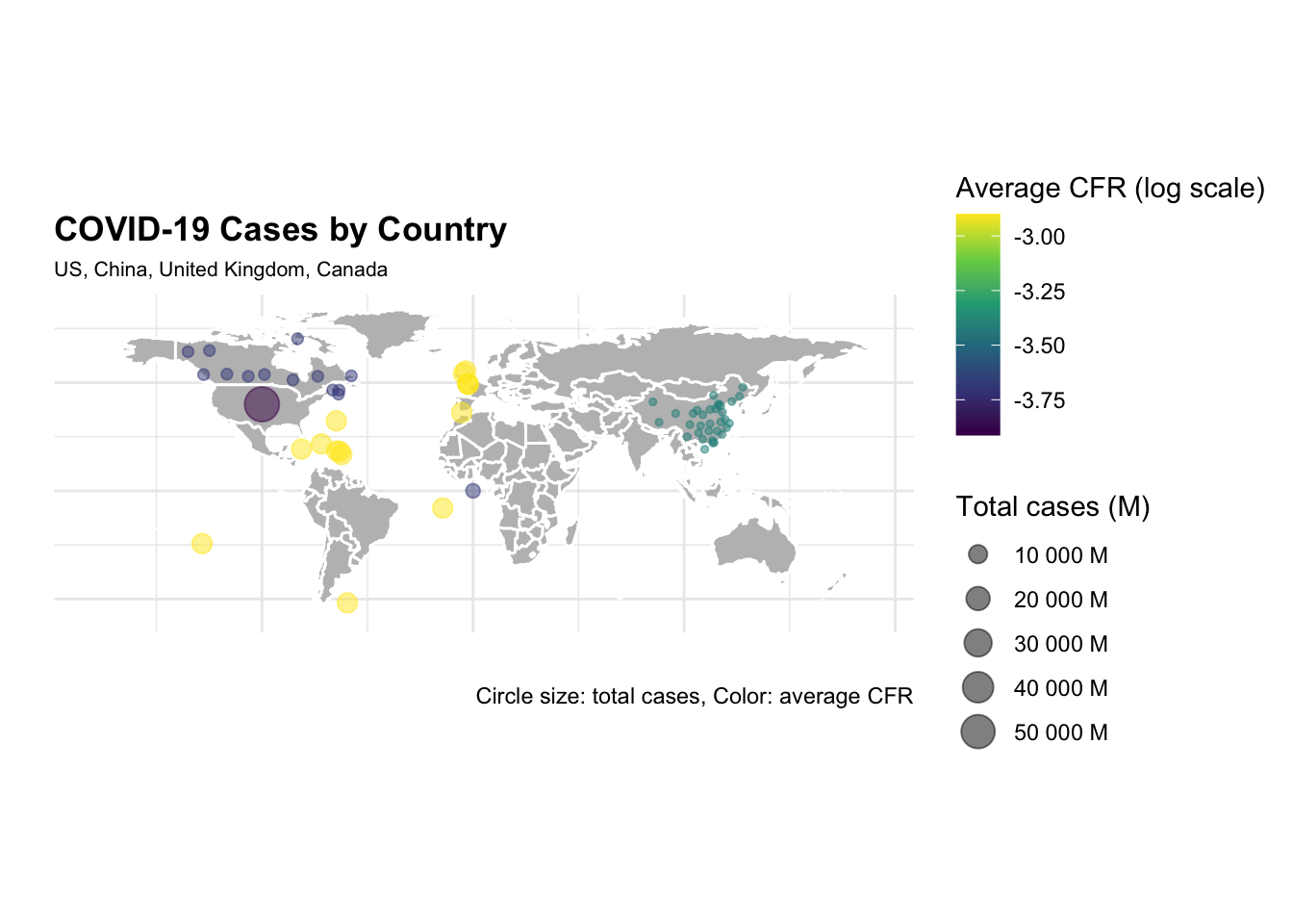 COVID-19 Cases by Country